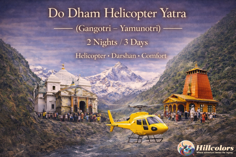 Do Dham Helicopter Yatra (Gangotri–Yamunotri) – 2 Nights / 3 Days