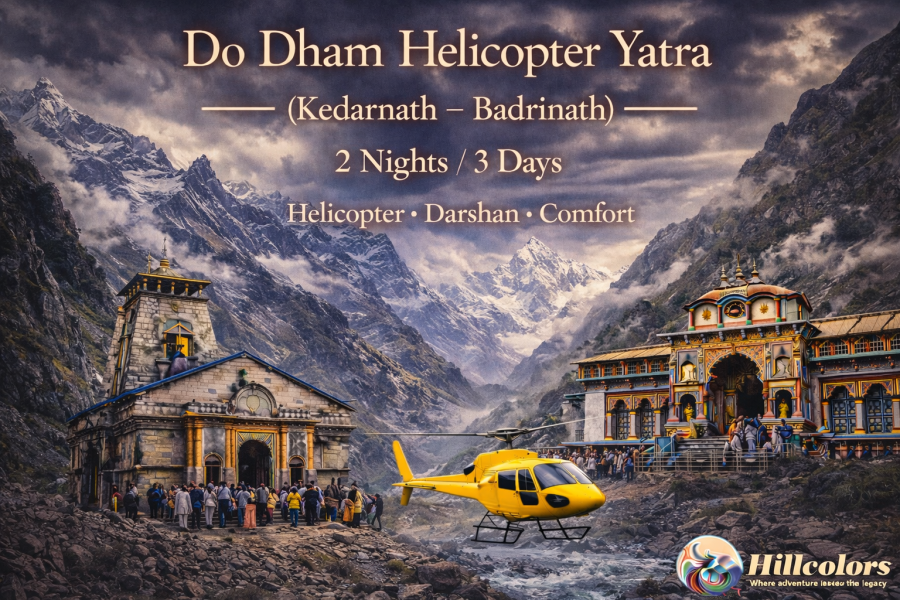Do Dham Helicopter Yatra (Kedarnath–Badrinath) – 2 Nights / 3 Days
